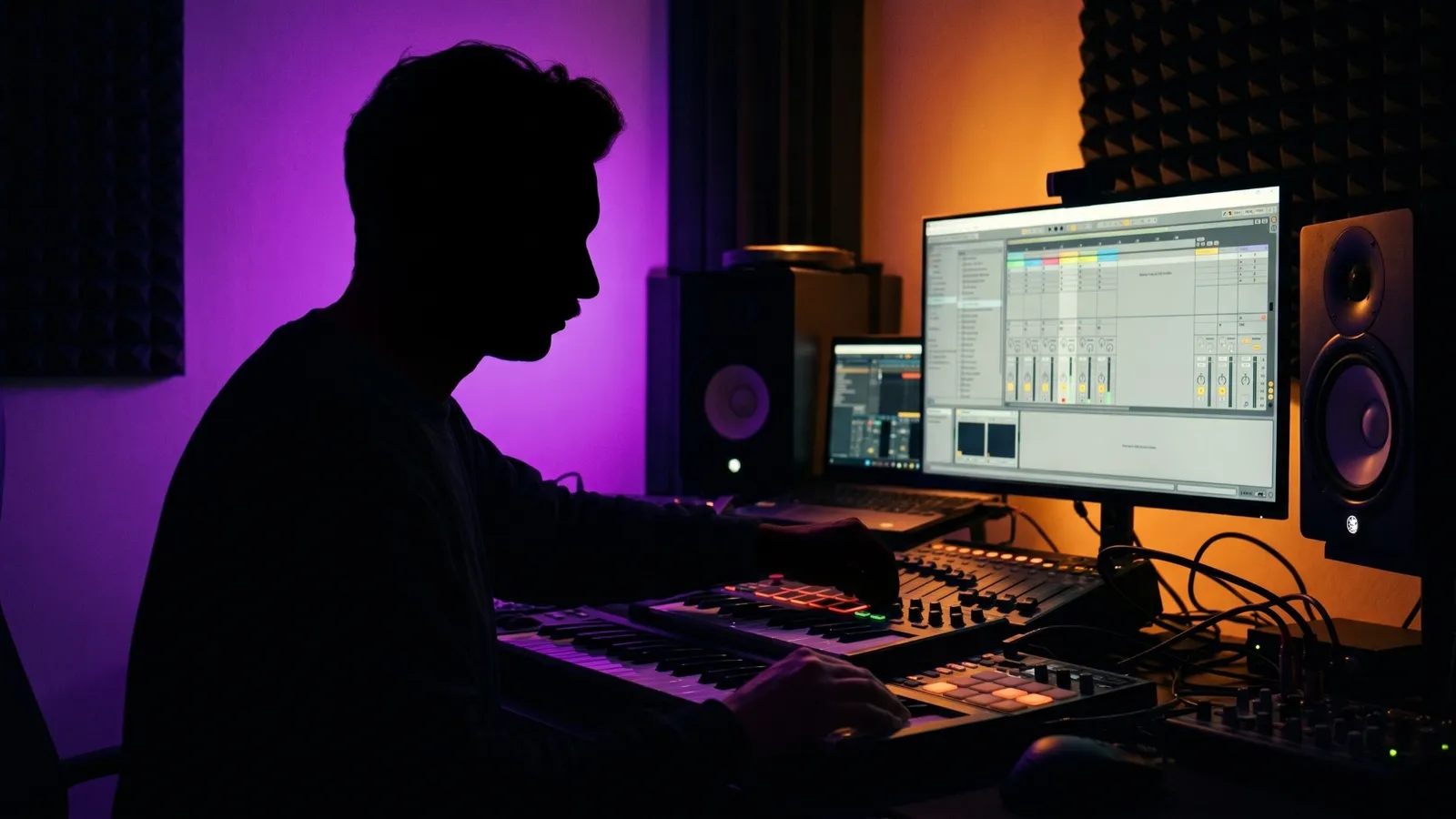Hot Tize in the studio